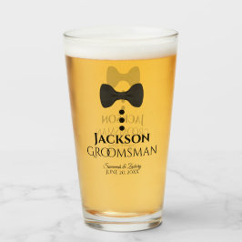 Tumbler de vidrio de favor de bodas de Groomsman