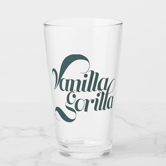 Tumbler de vidrio de gorila de vainilla (Anverso)