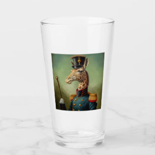 Tumbler de vidrio de jirafa militar