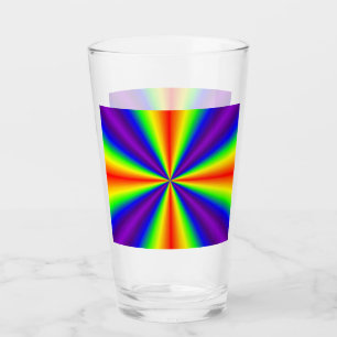 Tumbler de vidrio de la Cruz del Arcoiris