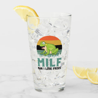 Tumbler de vidrio de Ranas de Amor