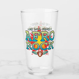 Tumbler de vidrio de Soul de Rock Afro