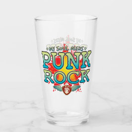 Tumbler de vidrio de Soul Rock punk