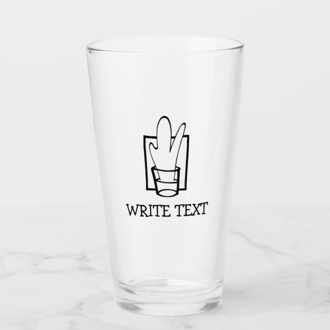 Tumbler de vidrio de tiro (Anverso)