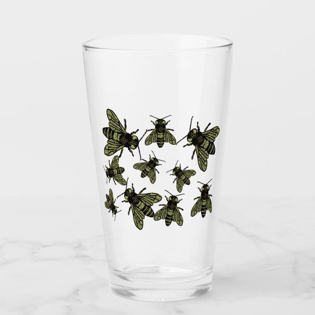 Tumbler de vidrio del Festival de Insectos (Anverso)