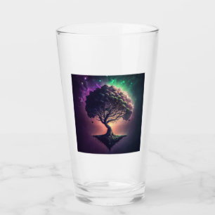 Tumbler de vidrio espacial