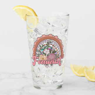 Tumbler de vidrio feminista