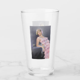 Tumbler de vidrio flapper de primavera