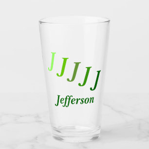 Tumbler de vidrio - Iniciales paso a paso con nomb