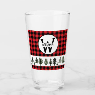 Tumbler de vidrio monograma controlado