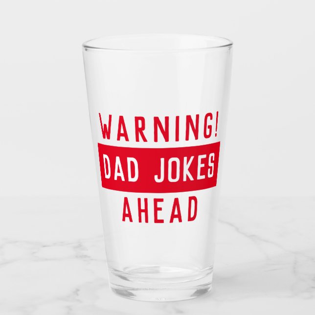 Tumbler de vidrio para Chistes de papá (Anverso)