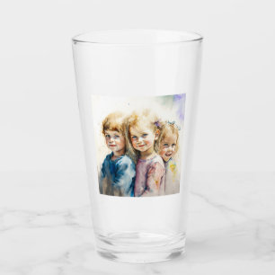Tumbler de vidrio para niños de color de agua
