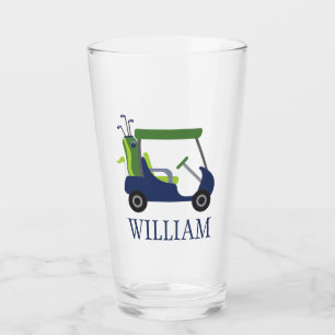 Tumbler de vidrio personalizado de carro de golf n