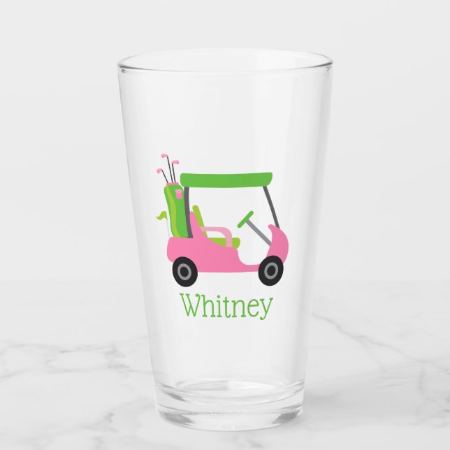 Tumbler de vidrio personalizado para carrito de go (Anverso)