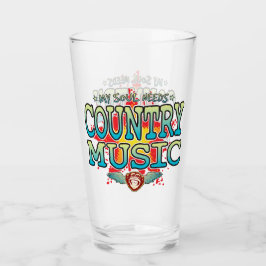 Tumbler de vidrio Soul de música country