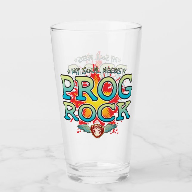 Tumbler de vidrio Soul Prog Rock (Anverso)