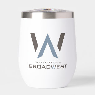Tumbler de vino aislado - Gran Logotipo