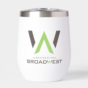 Tumbler de vino aislado - Gran Logotipo - Lime