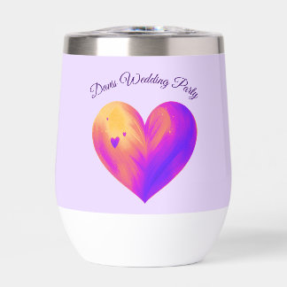 Tumbler de vino cardíaco personalizado