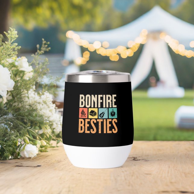 Tumbler de vino de acero (Boda (girada))