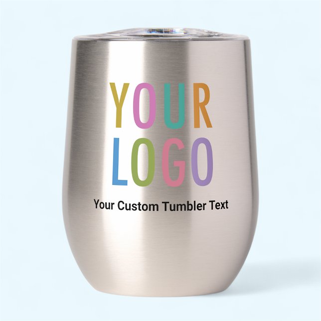 Tumbler de vino de acero inoxidable con logotipo d (MISOOK Stainless Steel Wine Tumbler with Logo)