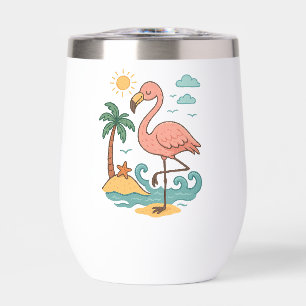 Tumbler de vino rosa brillante