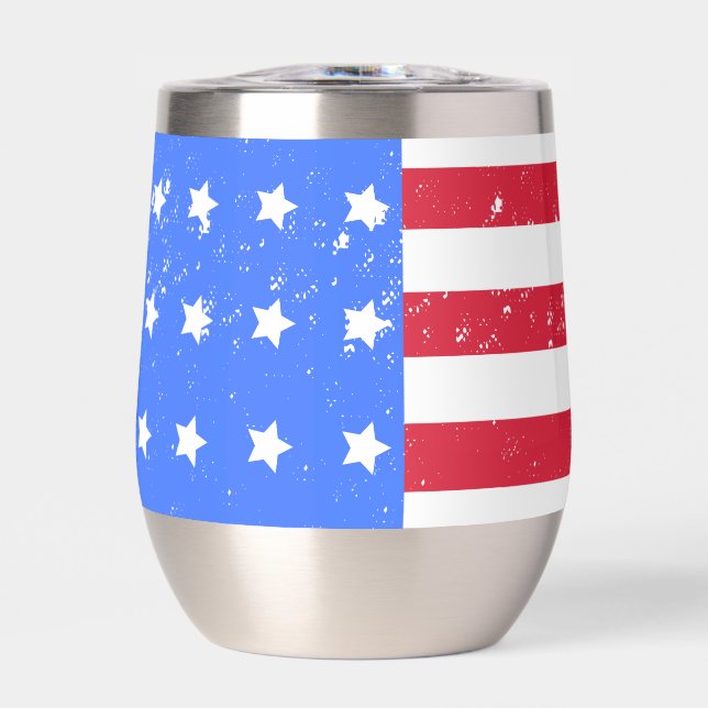 Tumbler de vino sin aguja AmeriChic Drape (Frente)