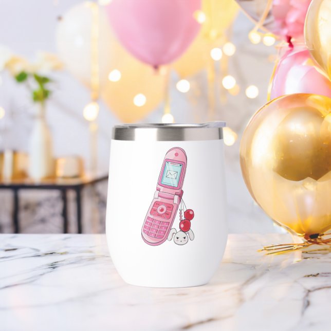 Tumbler de vino térmico de celulares (Despedida de soltero)