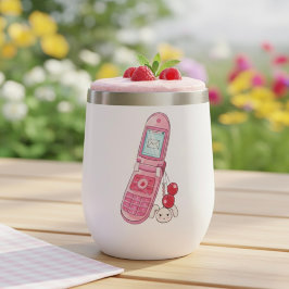 Tumbler de vino térmico de celulares