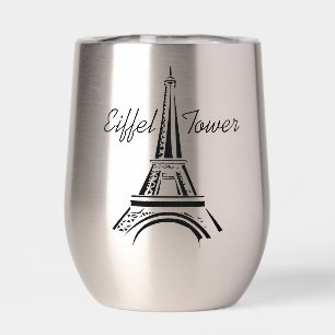 Tumbler de vino térmico de la Torre Eiffel de Parí