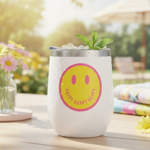Tumbler de vino térmico feliz