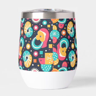 Tumbler Insulado De Botella De Agua Temática Retro