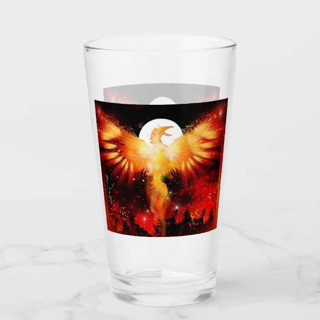 Tumbler Phoenix Rising Gass (Anverso)