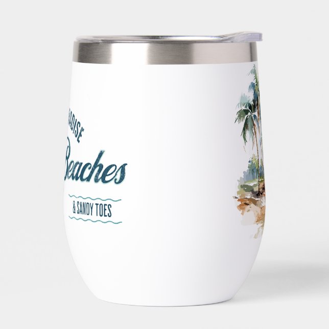 Tumbler térmico - Colección de playas de arena (Izquierdo)