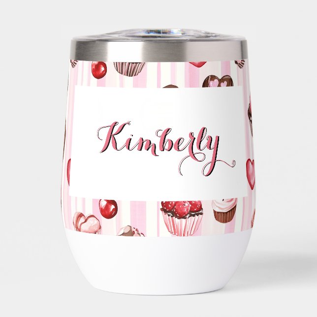 Tumbler térmico de Personalizable cardíaco de Choc (Frente)