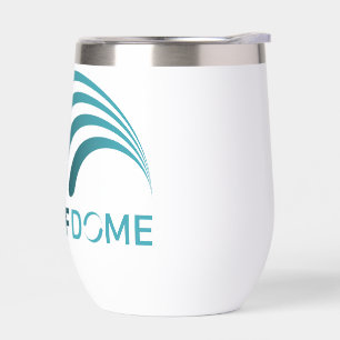 Tumblor de Domo Sordo con logo verde azulado