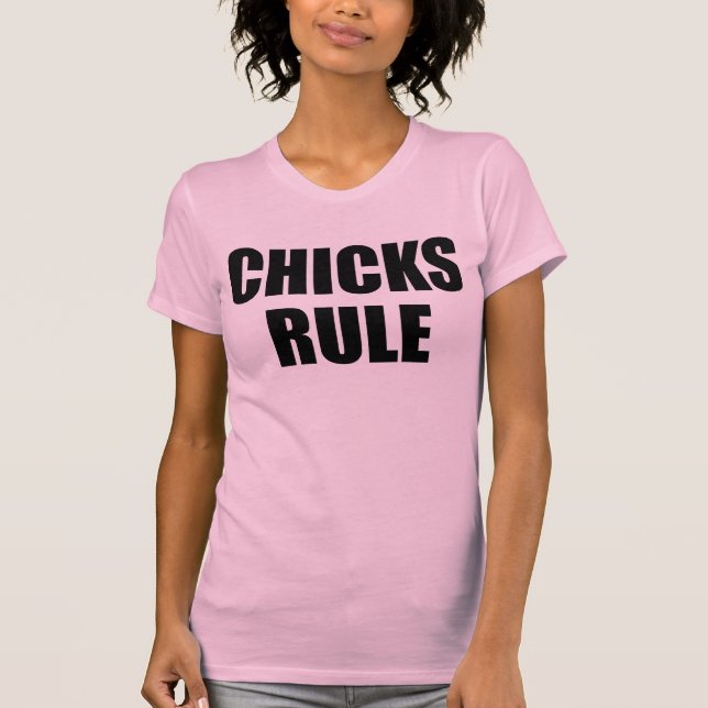 Tumblr de la camiseta de la regla de las chichas (Anverso)