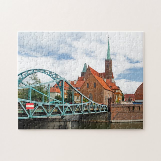 Tumski Bridge, Wroclaw, Polonia Rompecabezas (Horizontal)