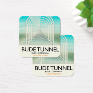 Túnel Bude, afiche de viaje parodia de Cornwall