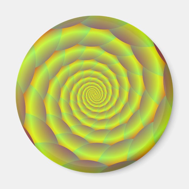 Túnel de cuerdas amarillentas de imán (Frente)