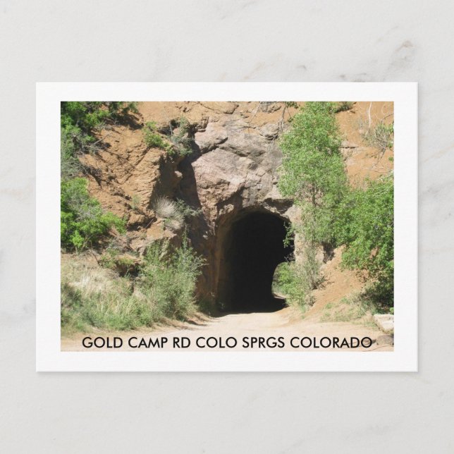 TÚNEL EN POSTAL DEL Campamento DE Oro RD (Anverso)