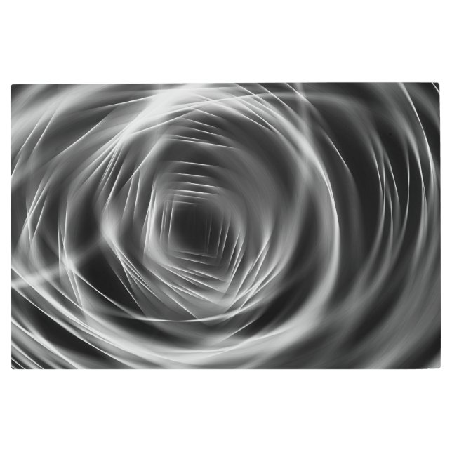 Túnel giratorio - arte mural Metalizado (Anverso)