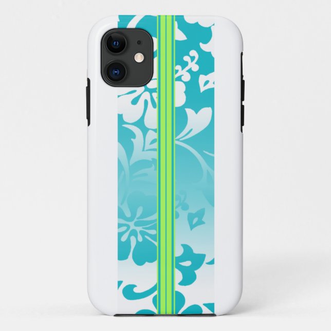 Tunels Beach Hawaiian Surfboard iPhone 5 Fundas (Reverso)