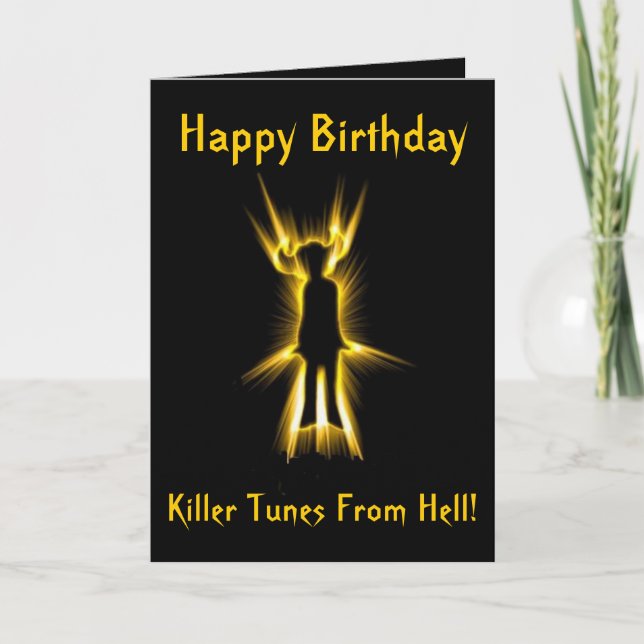 ¡Tunes del diablo! Tarjeta de cumpleaños (Anverso)