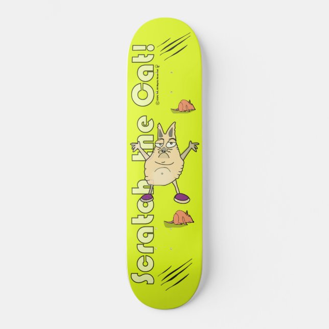 Turdy Boy - Scratch el gato (V2) - Skateboard (Anverso)