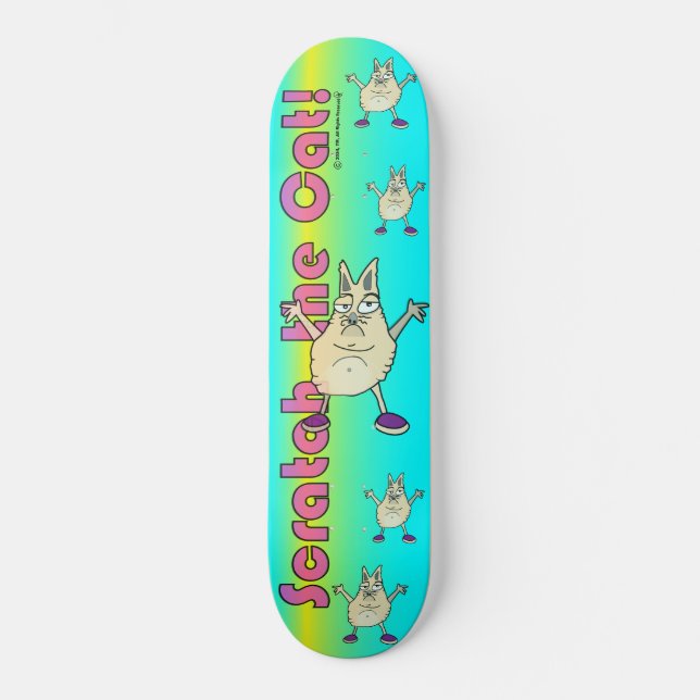 Turdy Boy - Scratch el gato (V3) - Skateboard (Anverso)