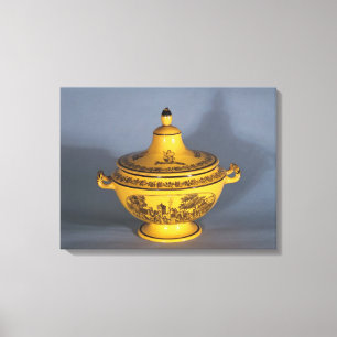 Tureen con diseño de impresión en negro, c.1820