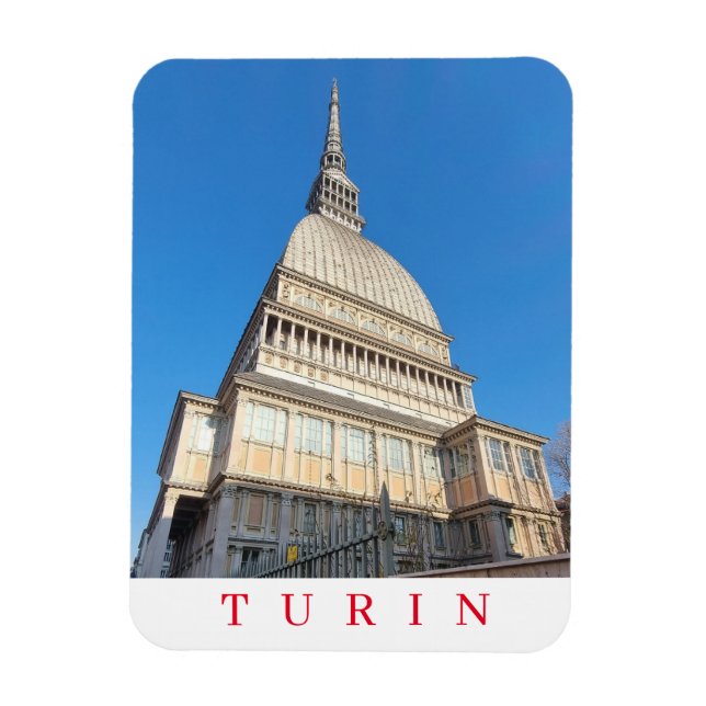 Turin Mole Antonelliana ver imán de nevera (Vertical)