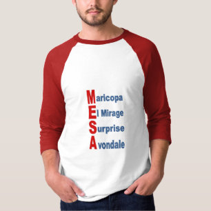 TURISMO ARIZONA de camiseta Raglan para hombres