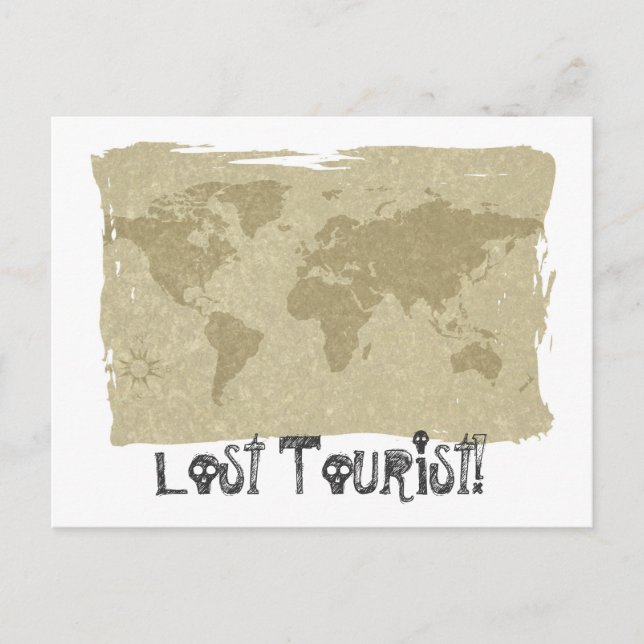 ¡Turista perdido! postal (Anverso)